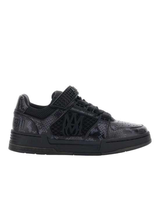 AMIRI MA Skyline Sneakers negri cu imprimeu in relief tip piele de piton